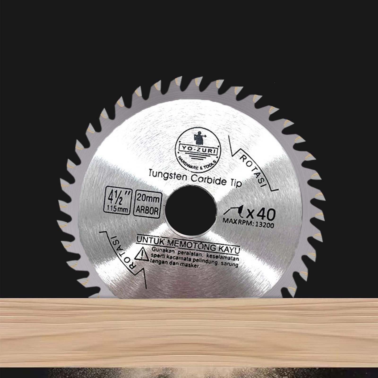 115mm ×20mm×Aperture×40T Portable Circular Wood Saw Blade Alloy Steel Professional Hard TCT Alloy Saw Blade Wood Board Solid Woods Cutting Disc for Woodworking Angle Grinding (2 Pack) - Image 3