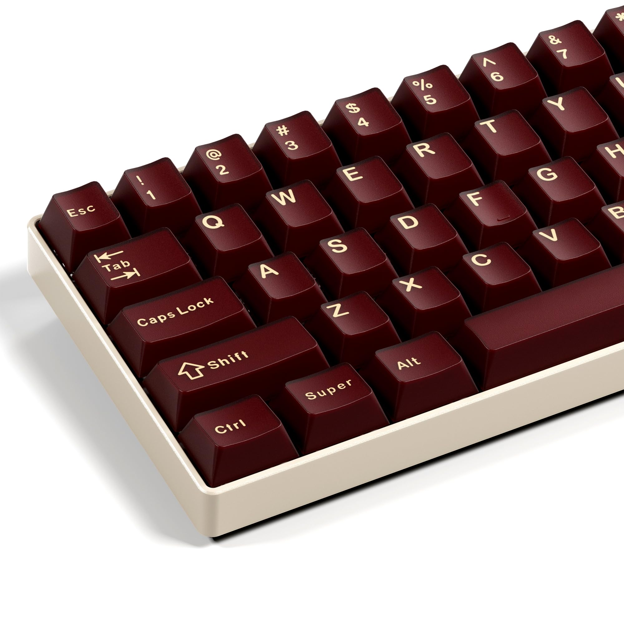 XVX Red Keycaps Double Shot PBT Keycap Set 75 Percent Cherry