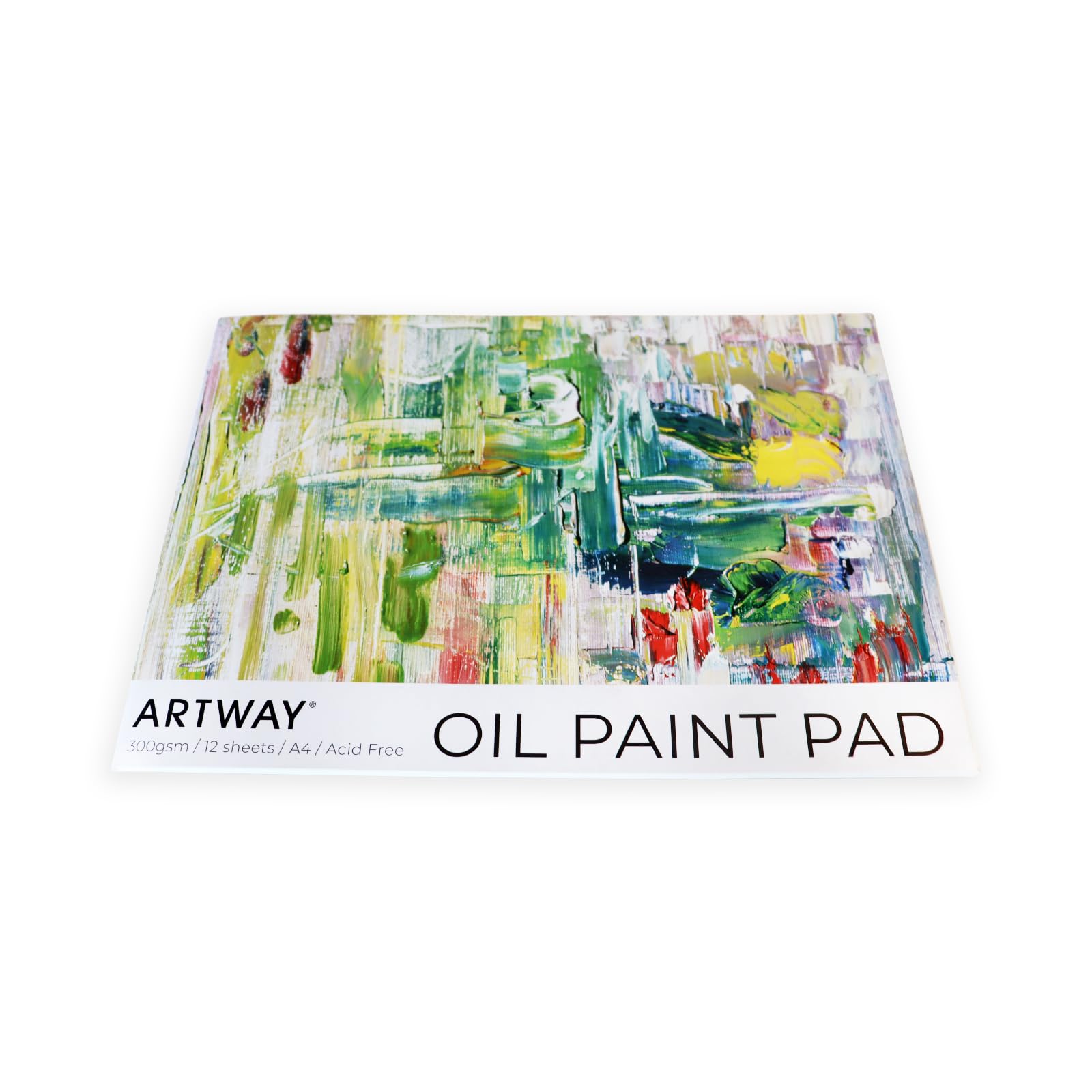 Artway A4 Oil Painting Paper Pad, 12 Sheets 300gsm, Pre-Primed Canvas-Feel