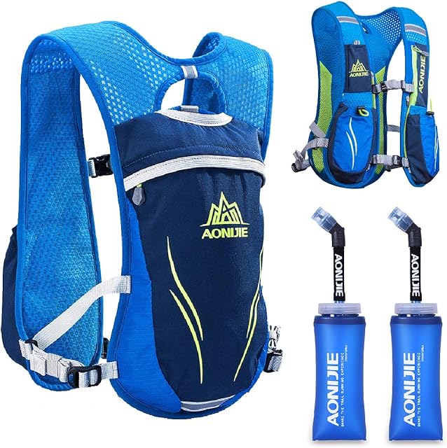 TRIWONDER Hydration Backpack 5.5L Hydration Pack Water Backpack Hydration Vest Running Backpack Water Bag for Cycling Marathon Hiking