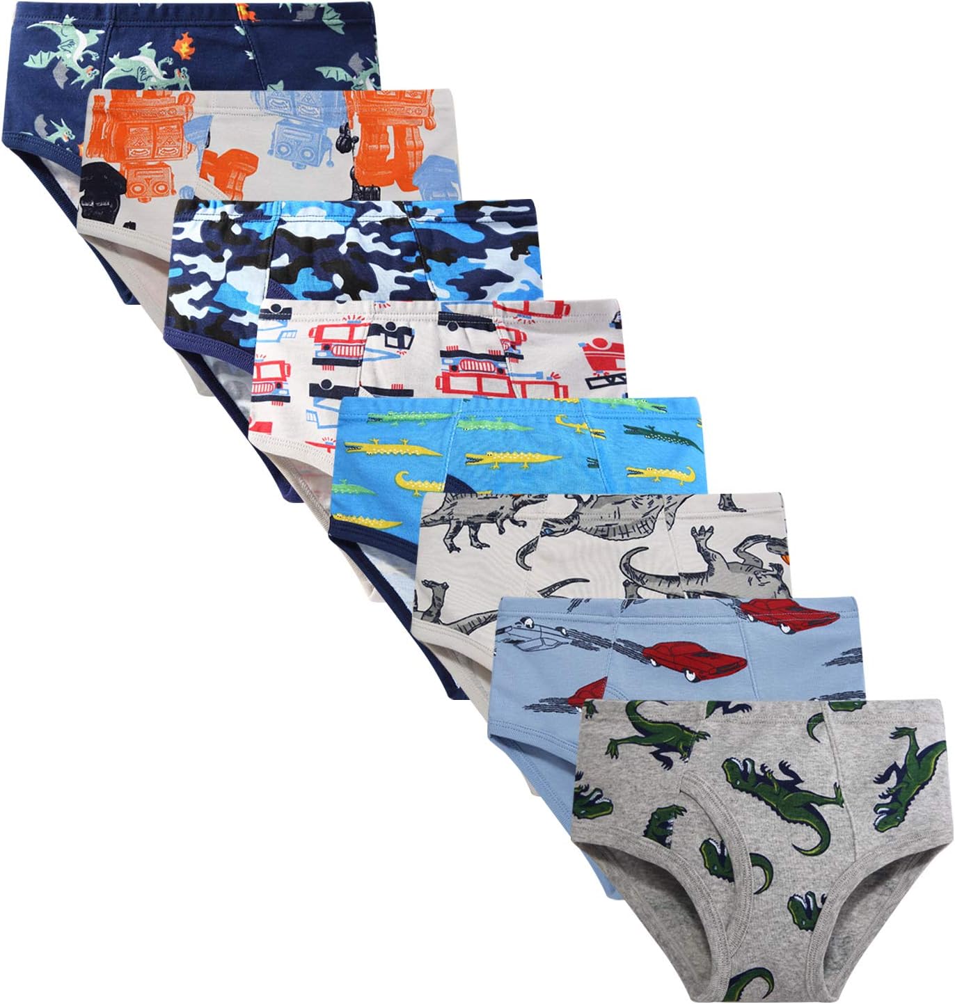 Boys Boxer Briefs Shorts Cotton Baby Toddler Underwear for Kids Boy 6/8 Pack