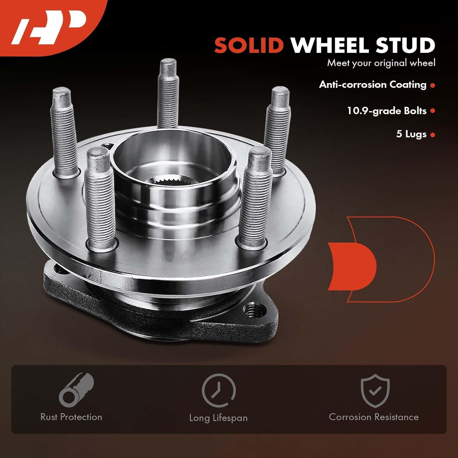 A-Premium Rear Wheel Bearing and Hub Assembly Compatible with AWD Ford Mercury Model - Five Hundred 05-07, Freestyle 05-07, Taurus 08-09, Taurus X 08-09, Montego 05-07, Sable 08-09, AWD Only