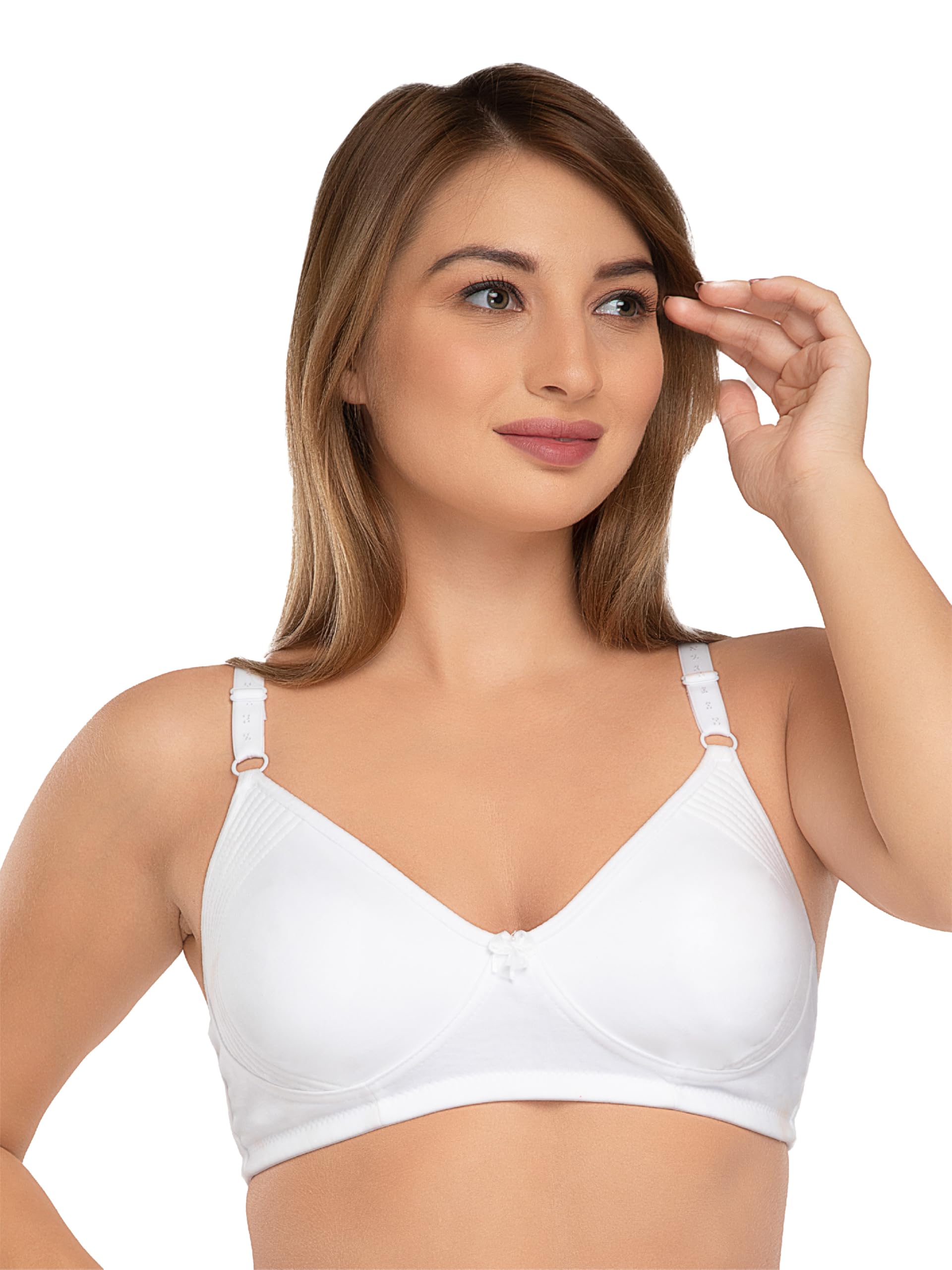 daisy dee Women's Cotton Lightly Padded Wirefree Full Coverage Everyday Bra - NSMPSMTH-picture-13