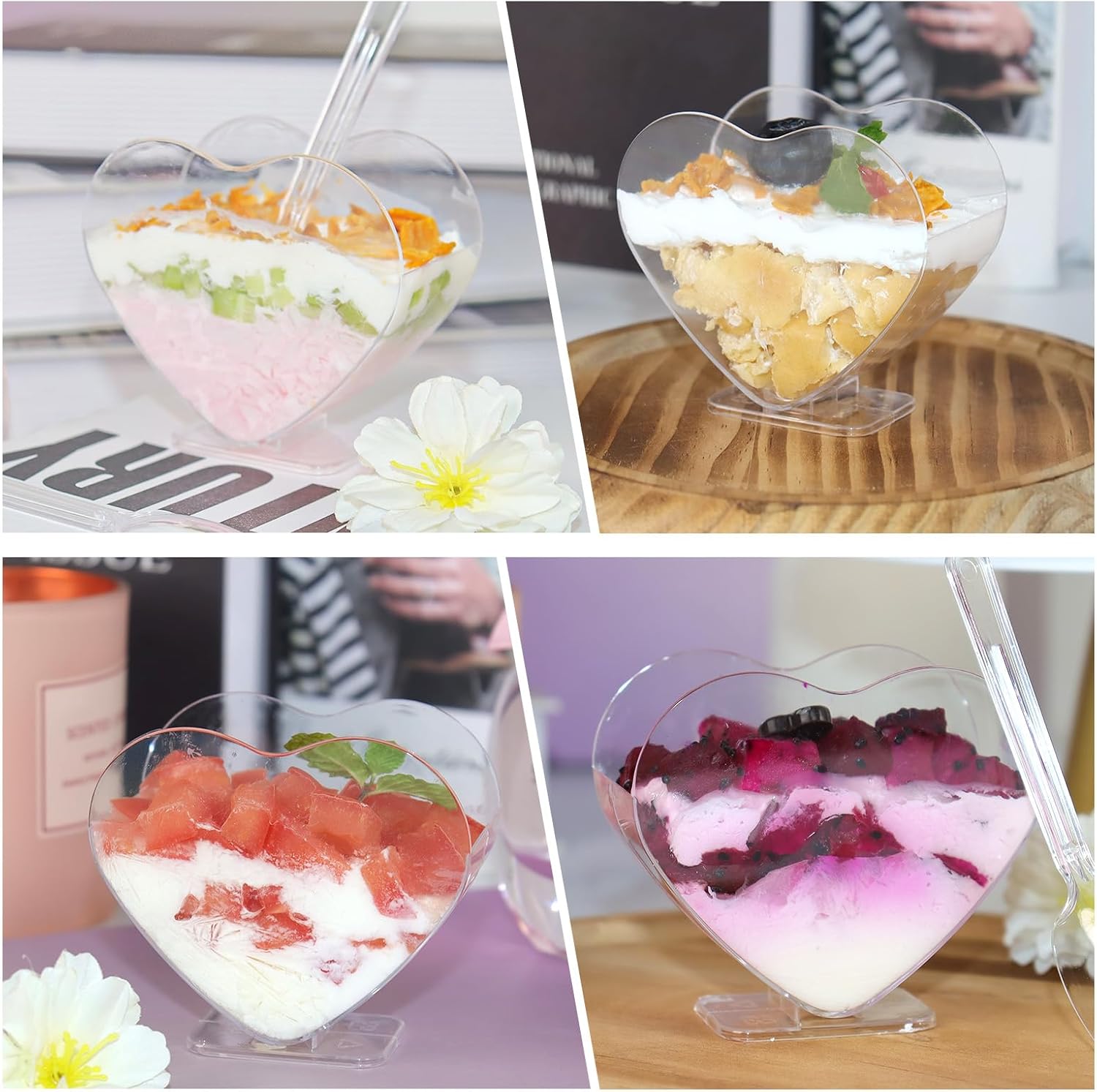 陶芸 吉田洋子 茶碗蒸しの器 フリーグラス デザート器 豆皿 一口椀