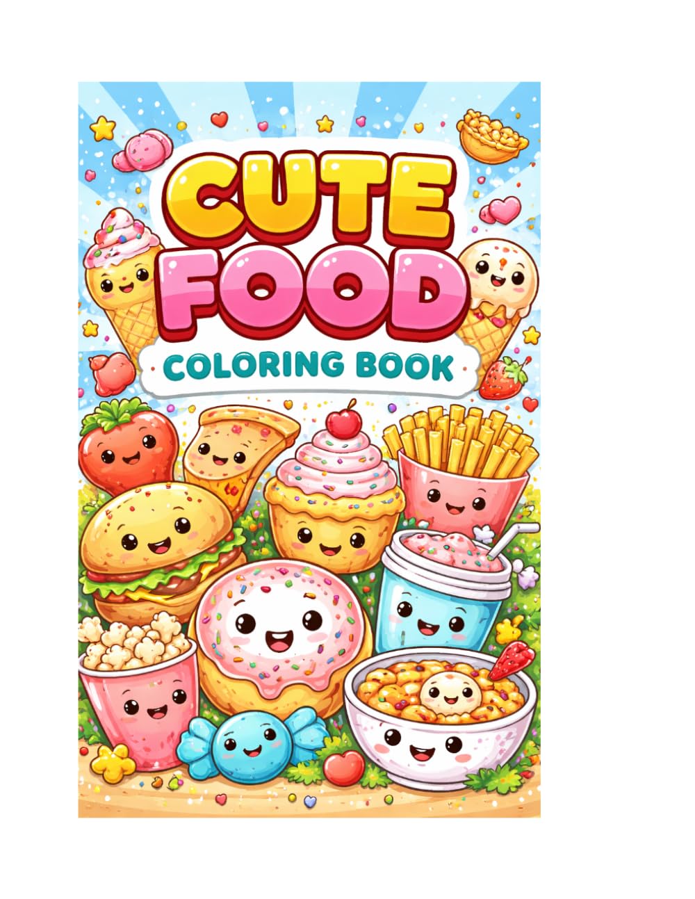 Cute Food Coloring Book