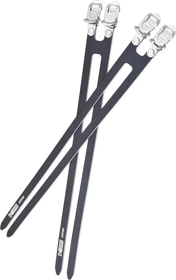 MKS Fit Alpha Spirits - Double Toe Strap, Metallic, One Size | bike-pedals