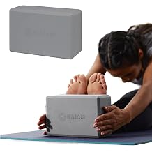 Gaiam Yoga Block - Supportive Latex-Free Eva Foam - Soft Non-Slip Surface with Beveled Edges for Yoga, Pilates, Meditation