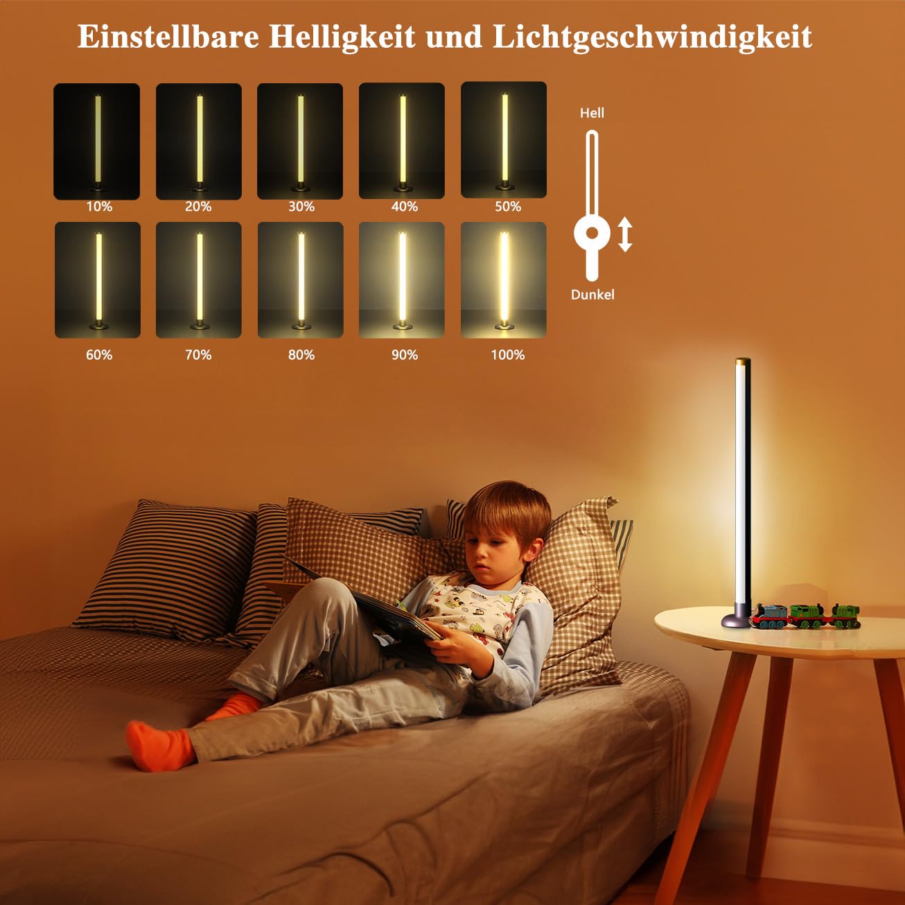 RGBIC striscia luminosa a LED, funziona con Alexa, controllabile tramite app e scatola di controllo, per decorazioni natalizie, adatto per TV computer retroilluminato o comodino