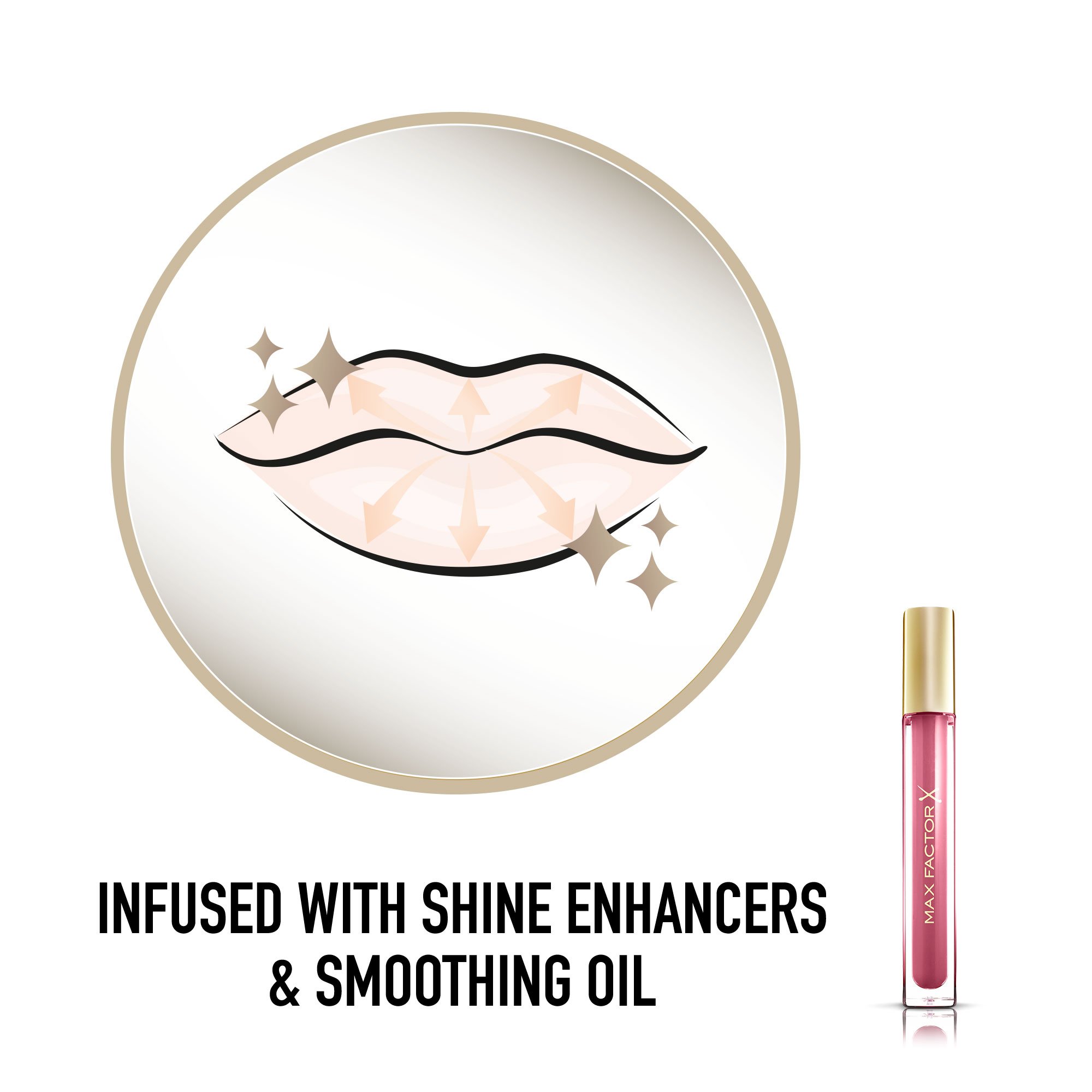 Max Factor Colour Elixir Lip Gloss, Shine Enhancers and Smoothing Oil, Delightful Pink 4 - Image 3