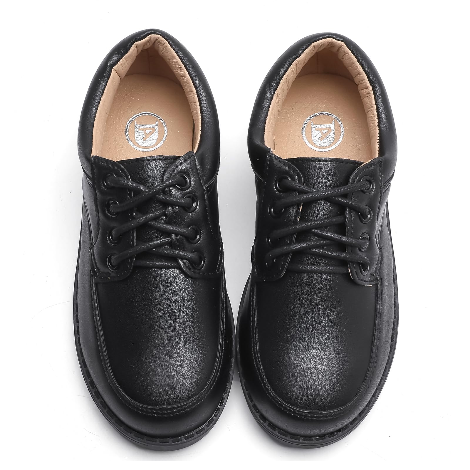 WUIWUIYU Garçons Chaussures habillées à Lacets Derby Chaussures de Bal de Mariage Formelles