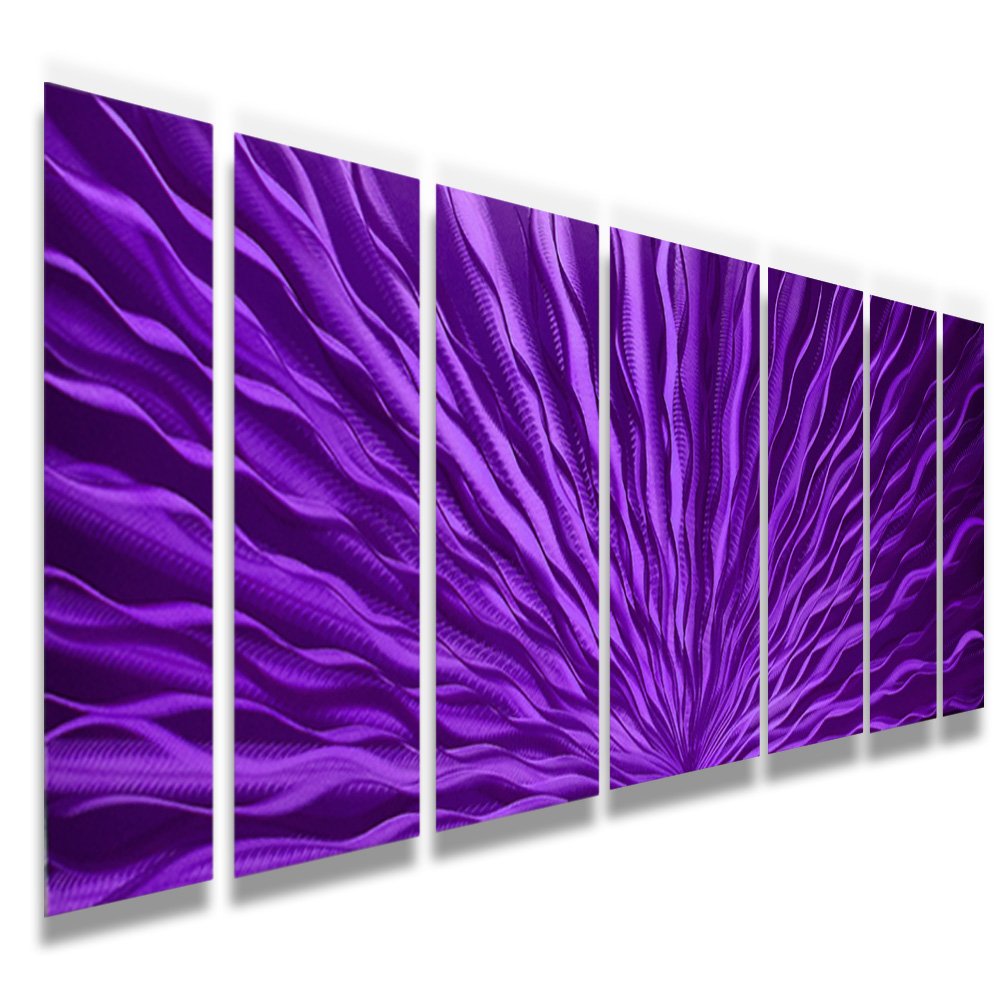 DV8 Studio Vibration Purple Large Metal Wall Art