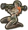 M-Tac Morale Patch Tactical Girl – PVC Taktischer Militär-Patch mit Hakenverschluss auf der Rückseite – echt aussehende Patches für Westen Rucksäcke Hüte (Nr. 10 PVC-Tattoo)