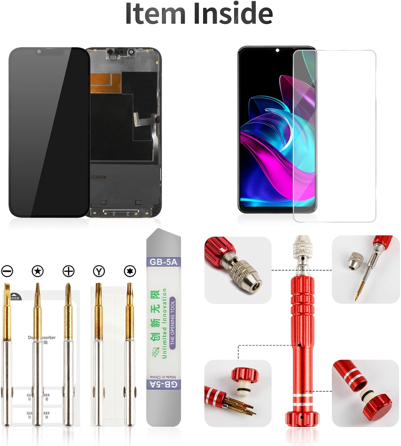 TFT for iPhone 13 Pro Max Screen LCD for iPhone 13 Pro Max Display Touch Replacement for A2643 Digitizer Assembly Kits A2484 A2641 A2644 A2645 Black