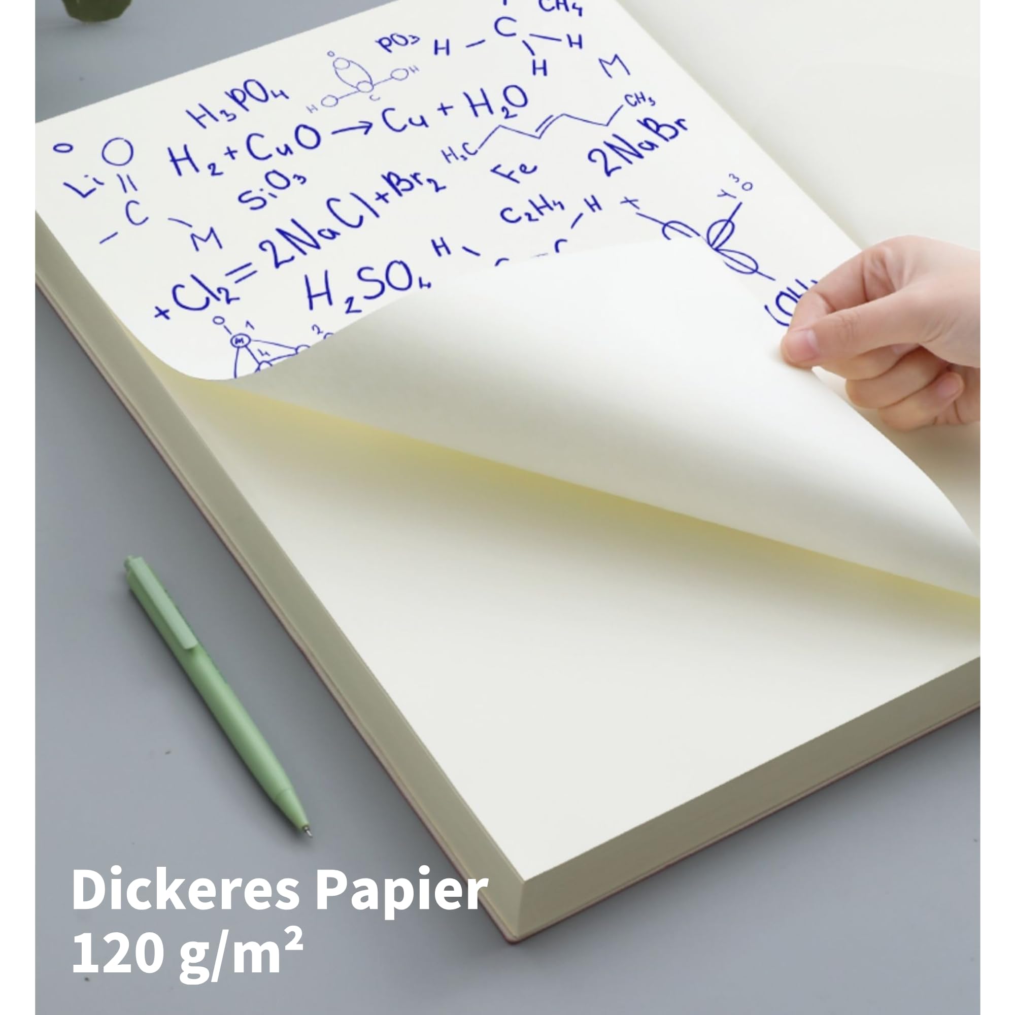 A3 Notizbuch Skizzenbuch, 400 Seiten 200 Blatt, 420×290mm, 120g/㎡, Schwarz | Hochwertiges Zeichenpapier, weicher PU-Bezug Skizzenblock für Künstler und Profis für Zeichnungen und Skizzen