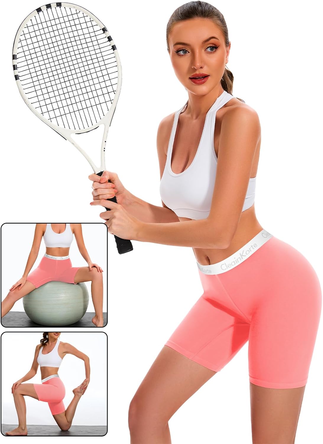 Womens Boy Shorts Underwear for Women Boxers Briefs Hihg Waisted Boyshorts Panties Strech Breathable 3 Pack - Image 6