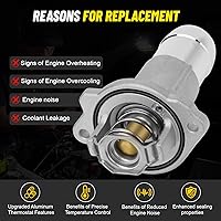 Vista 4 de 12622316 Conjunto de Termostato y Carcasa de Refrigerante de Motor Compatible con 2004-2012 CHEVROLET COLORADO, 2004-2012 GMC CANYON, 2006-2010