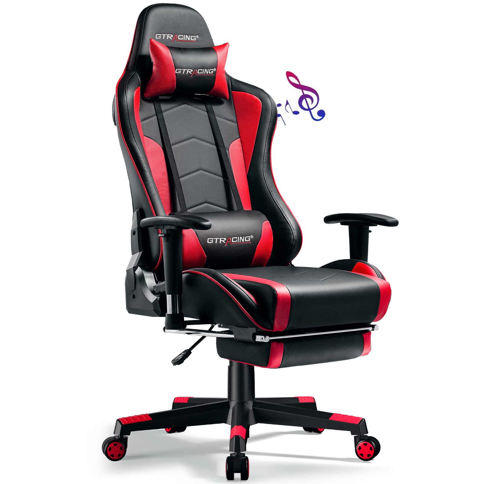 Buy GTRACING Gaming Chair with Footrest Speakers Video Game Chair