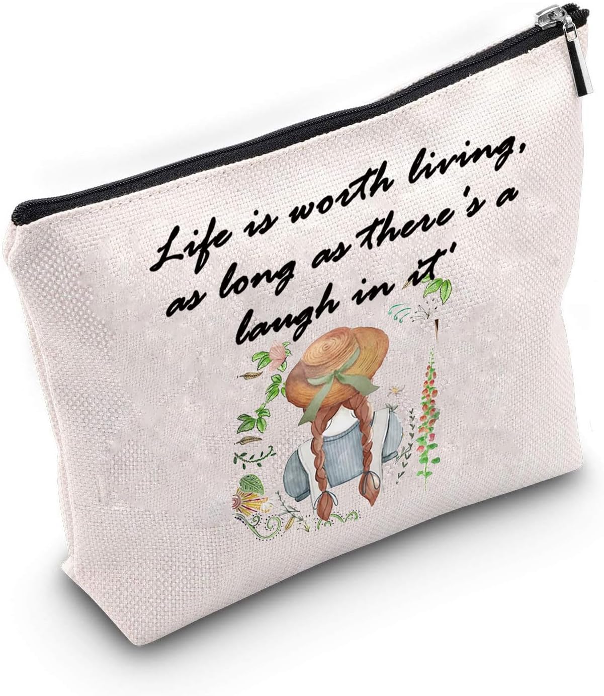 JYTAPP Green Cosmetic Bag Novel Inspired Gift for Women Novel Makeup Bag Literature Novelist Gift - Image 2