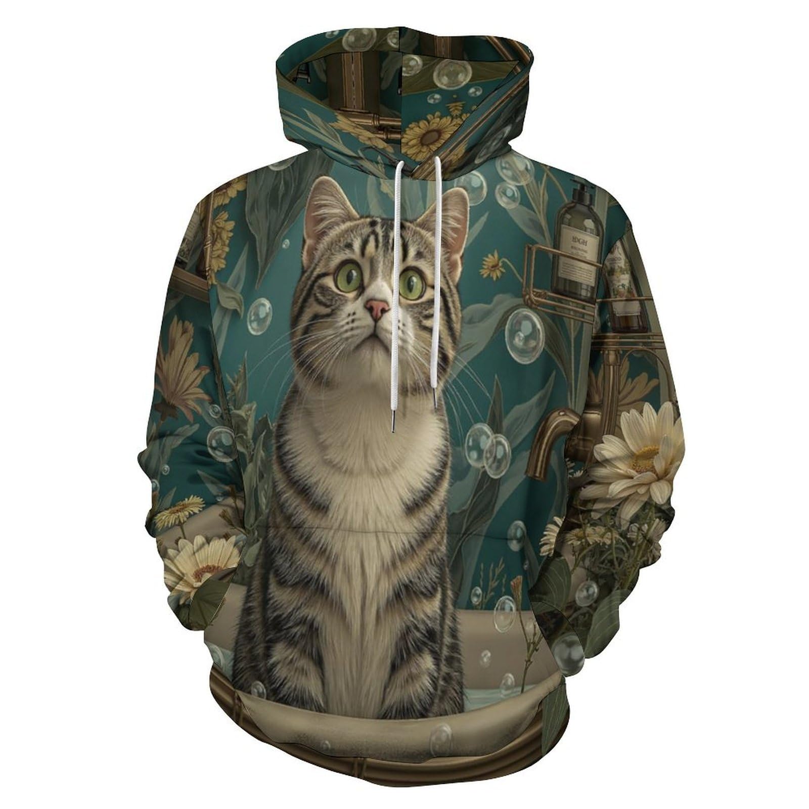 Sweat à capuche chaton mignon 3D : le pull confortable avec poches idéal - 8