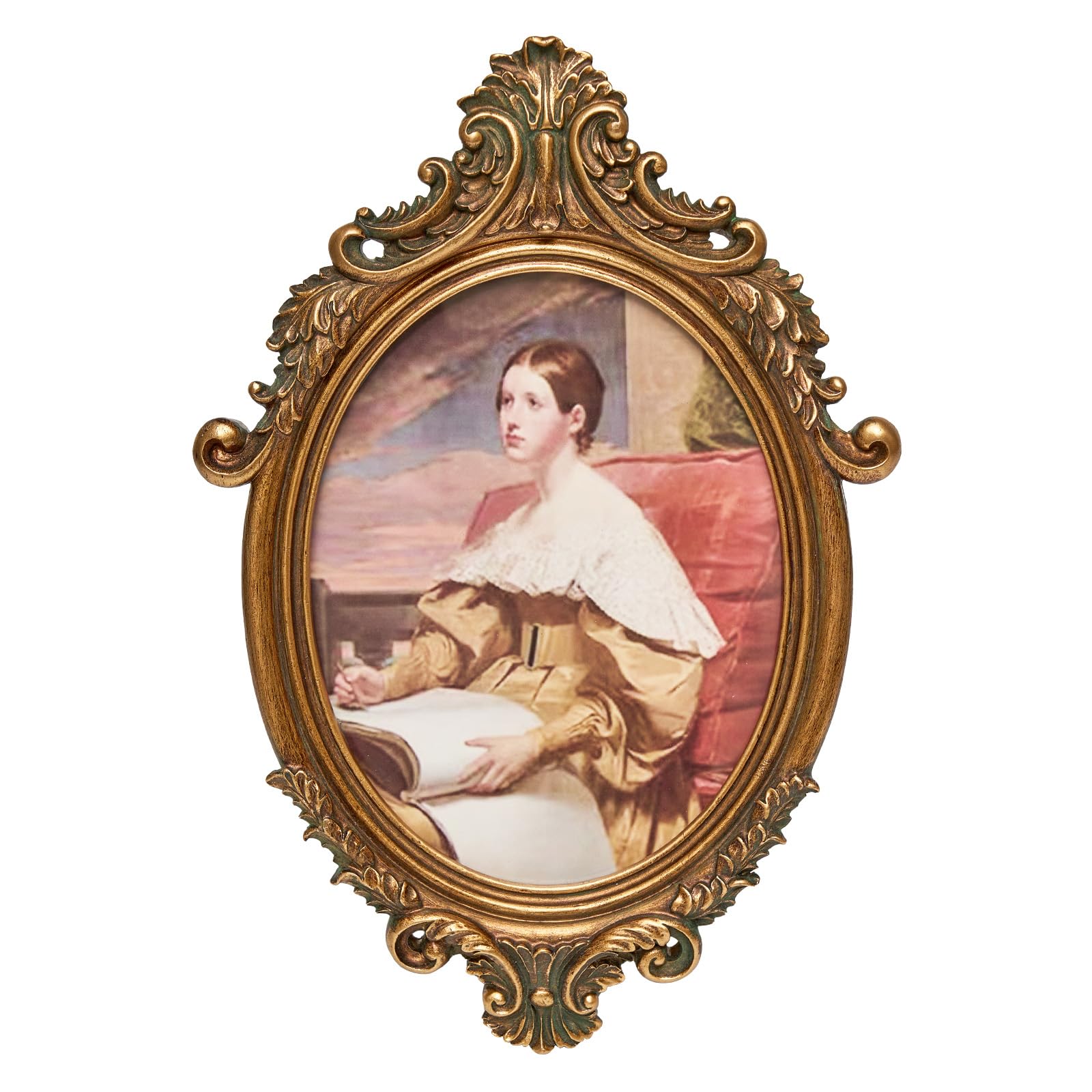 Amazon.com - JANDERART Vintage Oval Picture Frame 7x9 Inch