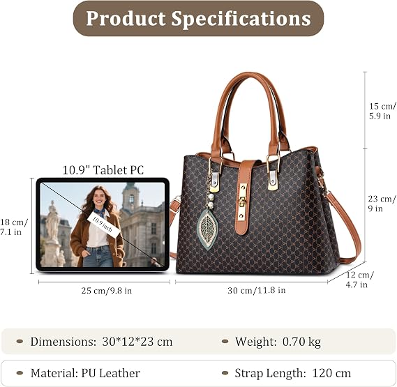 Women Handbag Top Handle Bag Elegant Exquisite Pendant Shoulder Bag PU Leather Ladies Crossbody Bag for Banquet Travel Business Yellow