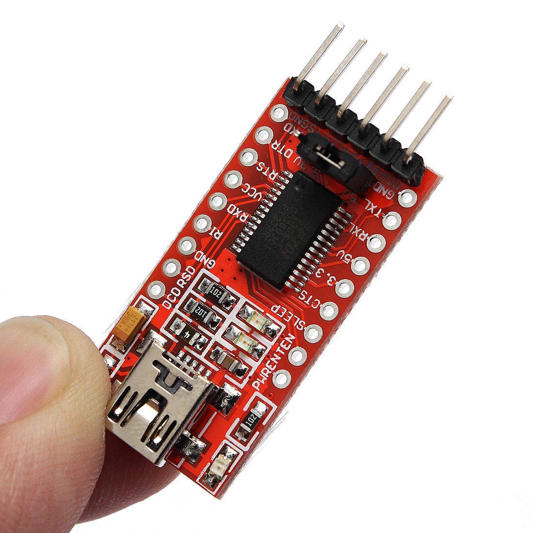 FT232 FT232RL 3.3V 5.5V Module USB to TTL Serial Adapter Module for Arduino Mini Port USB to Serial Interface Module (1 Piece)-image-12