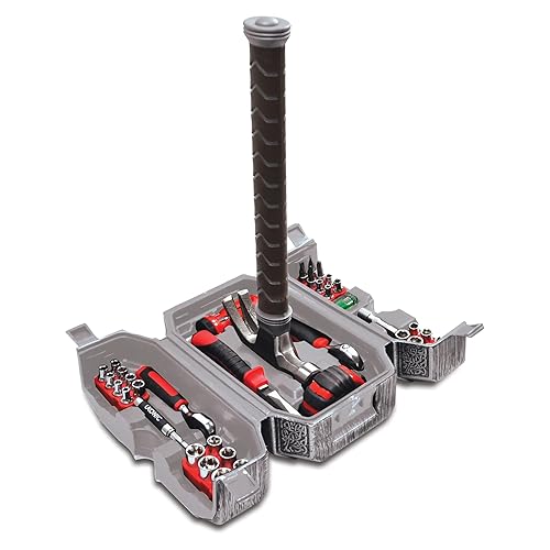 Marvel Mjolnir Hammer Tool Set Mighty Thor 44 Piece Toolkit Ukonic Official MCU License
