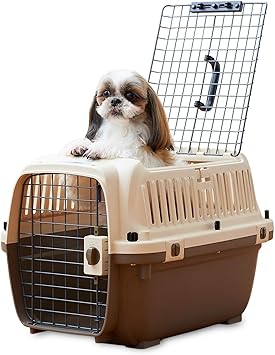 Amazon Space Oft ペットケンネル ファーストクラス トップオープン L60t 外寸 幅42 5cm 奥60 5cm 高40cm 本体重量 約 3 2kg 犬 キャリー 猫 キャリー ペットキャリー ゲージ ハードキャリー 取っ手付き 室内用ハウス Iata安全基準クリア 犬 猫 小動物