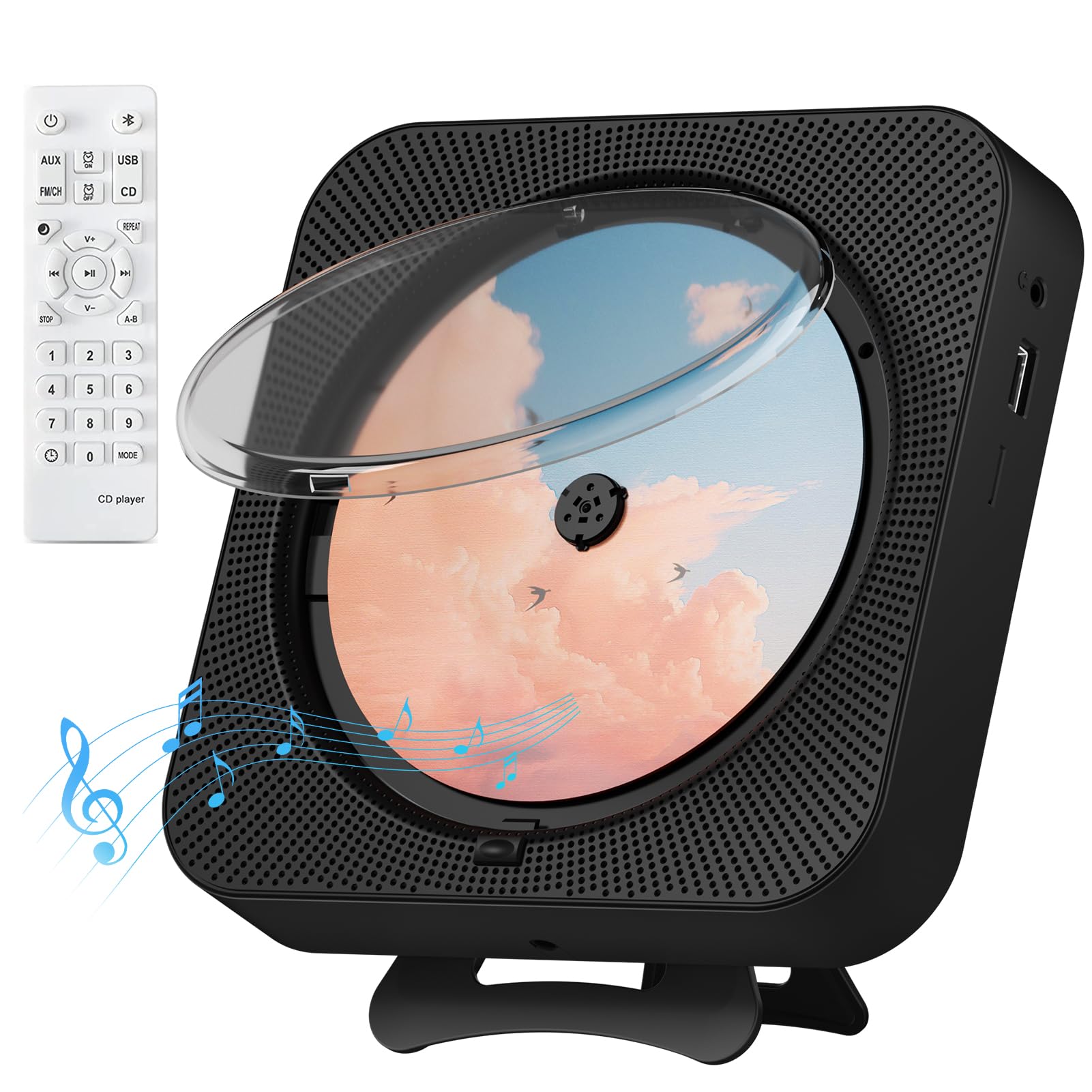 お買得❤️カラーライト付き⭐️CDプレイヤー⭐️Bluetooth⭐️リモコン付き お買得❤️カラーライト付き⭐️CDプレイヤー⭐️Bluetooth
