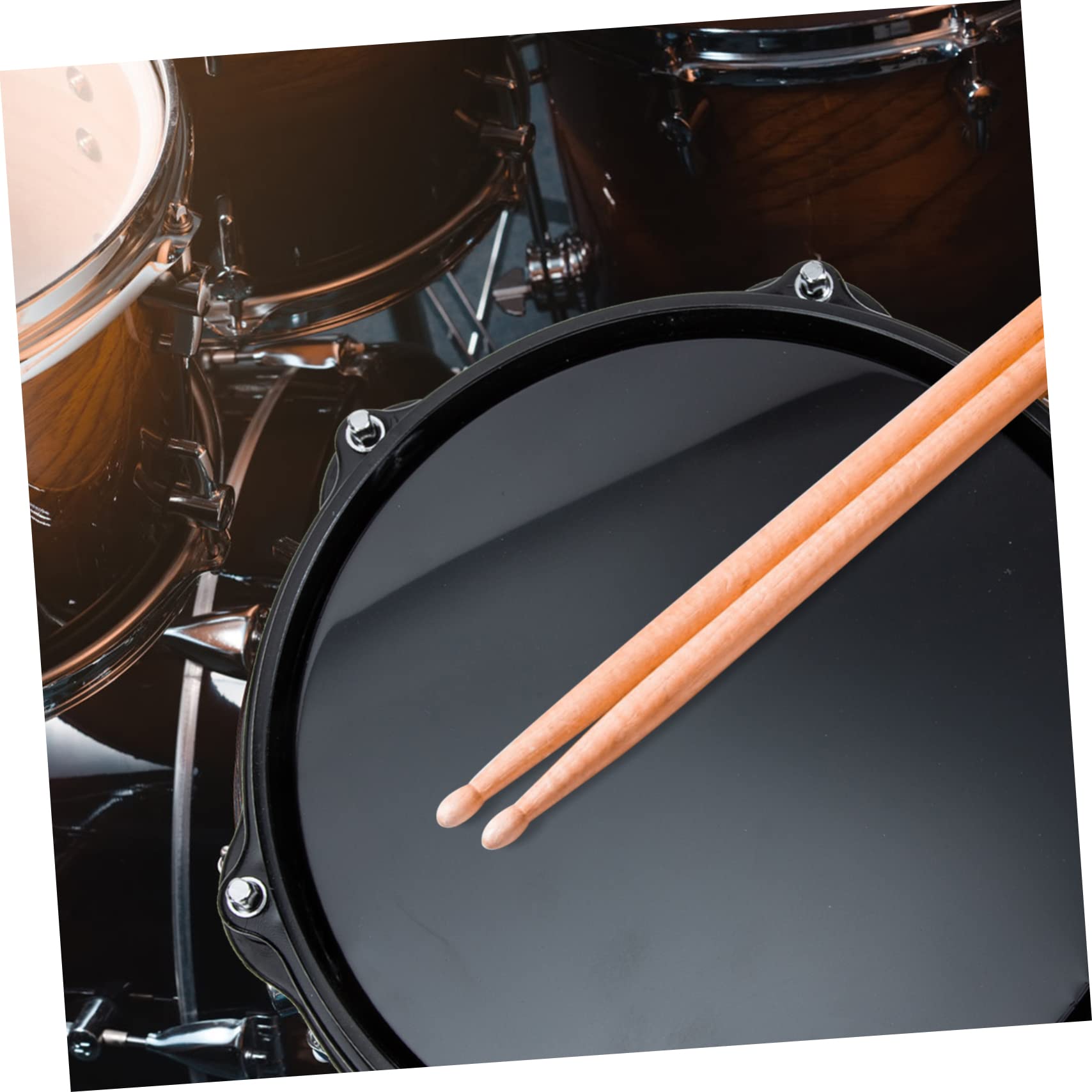 10 Zoll Gummi Eva Schlagzeug Übungspad Satz für Drummer Schwarz | Trommelset, Zuhause und Beim Üben, Praktisches Zubehör mit Volumenreduktion