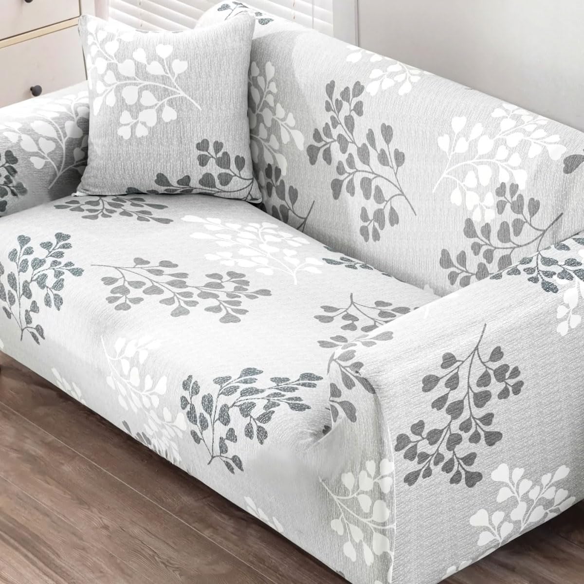 Snqzo F Sofa Cover 1/2/3/4 Seater High Stretch Sofa Covers Super Soft Sofa Slipcover Printed Pattern Sofa Covers All-Inclusive Sofa Slipcover Non Slip Sofa Cover Washa(Size:2 Seater(145-185Cm),Color:f)