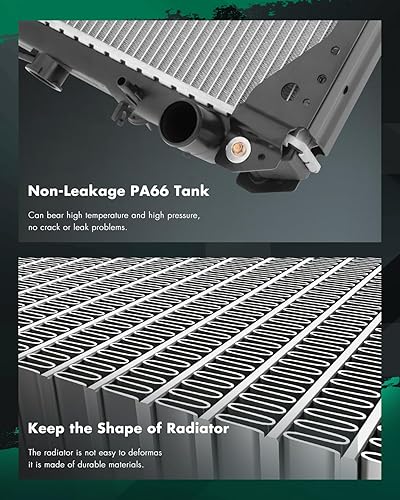 Vista 507 de SCITOO Reemplazo completo del radiador de aluminio para 1993-1998 para Toyota para T100 2.7L 3.0L 3.4L 2090 Radiador