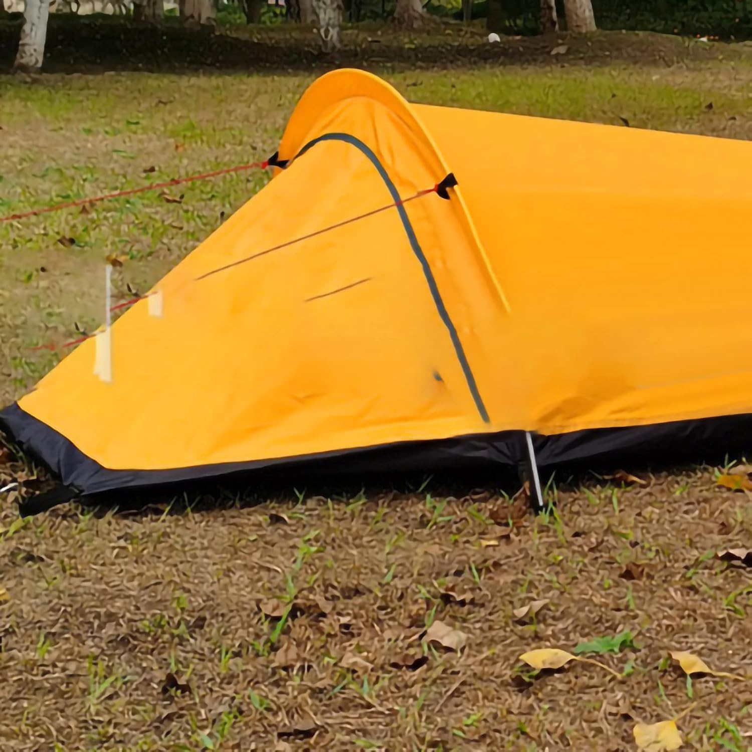 Generic Lightweight Camping Tent, Single Person Portable Waterproof Outdoor Tent with Large Arc Design, for Backpackers Hiking Travel