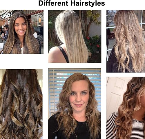 Miniatura 6 de Varitas rizadoras 2 en 1, rizador eléctrico redondo en caliente, rizador de pelo, rizador para mujeres, cepillo redondo calentado, herramientas para