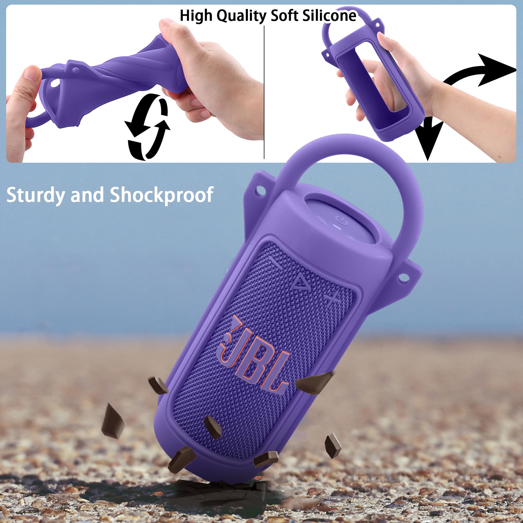 Co2CREA Dur Étui De Voyage Rigide Housse Cas Pour JBL Clip 5 Enceinte Bluetooth Portable(boîte