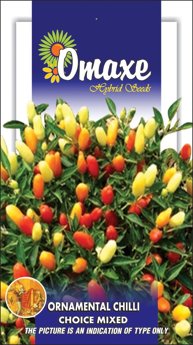 Omaxe Ornamental Chilli Choice Mixed - 3 pkts Each 30 Seeds (B00LC0L68W) Amazon Price History, Amazon Price Tracker