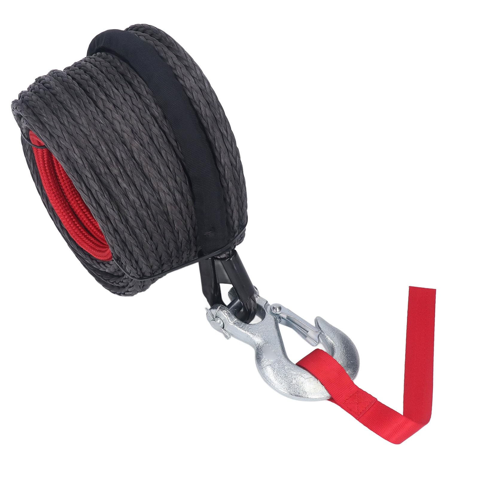 10 Mm X 30 M, Corda in Plastica Resistente, Kit Corda Sintetica con di Trazione di 18.740 Libbre, Kit Cavo Corda Sintetica per Camion Fuoristrada