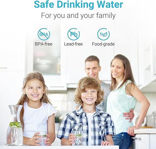 Miniatura 8 de Repuesto para todos los sistemas de filtración Waterdrop para jarra y dispensador, se adapta a Waterdrop WD-PF-01A Plus, reduce PFAS, PFOAPFOS,