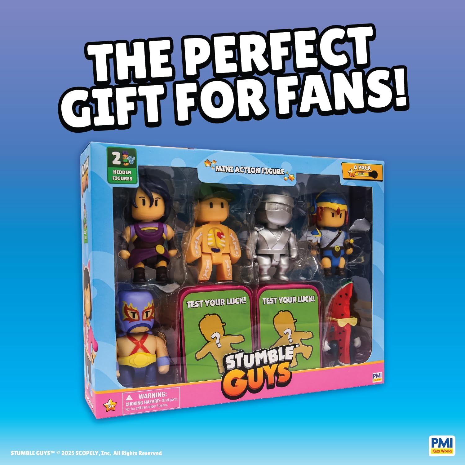 P.M.I. Stumble Guys Series 3 Mini Articulated Action Figures 8-Pack Deluxe Box (Assortment B)