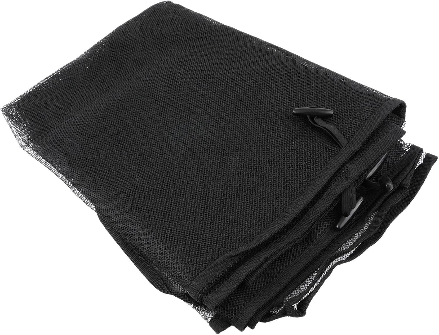 Mesh Net for Wagon, Screen Cover with Zippered Doors, Polyester Shade for Camping Beach Garden Cart Accessories, Black
