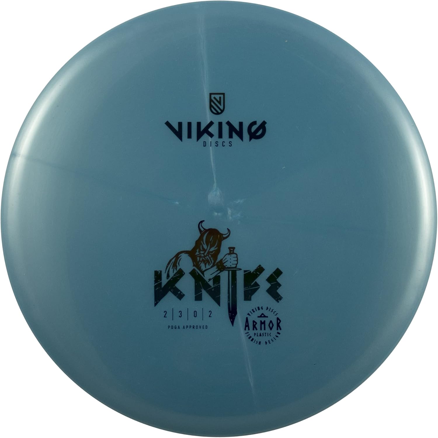 Viking Discs Knife Armor Plastic | Putt & Approach Disc | Intermediate Disc Golf Putter [Stamp Color & Color Shade May Vary]
