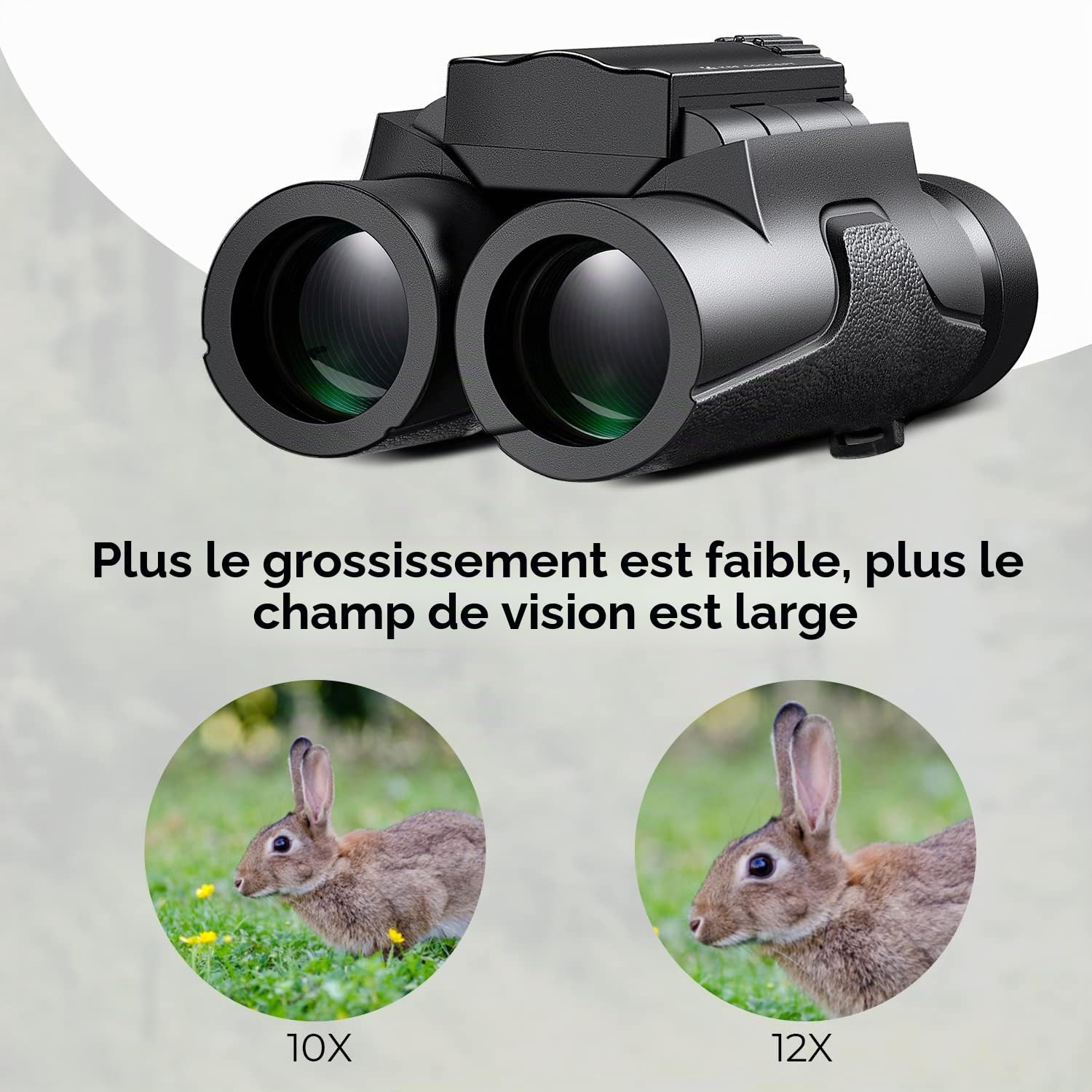 K&F CONCEPT Jumelle 10 * 25 HD, Mini Télescope Binoculaire avec BAK4 Prisme | Multi-revêtement, pour Enfants et Adultes, pour Oiseaux, Concerts, Randonnée, Sports, Camping
