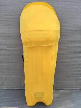 Cricket Pads Colored Covers Golden Yellow