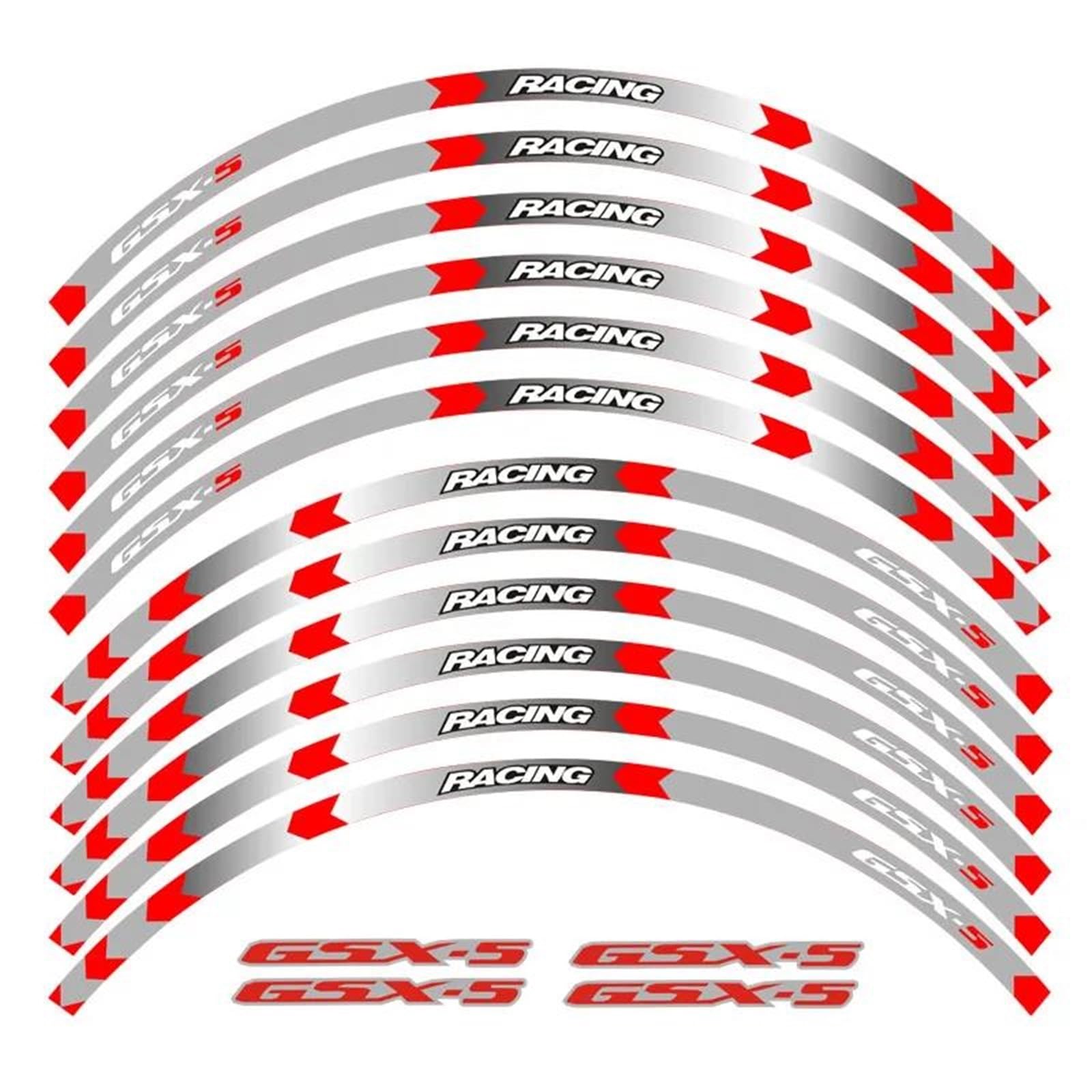 Ujnheq Color5 Motorcycle Stickers Front Rear Wheels Tire Rim Stripes Decals For Suzuki Gsx-S750 Gsxs 1000 750(Color5)