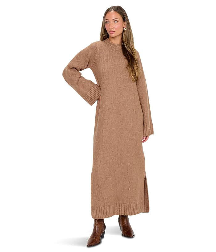 Show Me Your Mumu Lorraine Maxi Sweater Dress Women's Dress Maple : LG