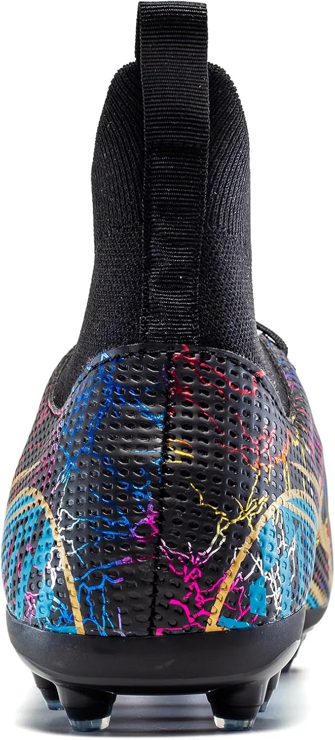Soccer Cleats Mens Youth Turf Soccer Shoes High Tops Football Cleats Professional Athletic AG Training Football Boots Unisex