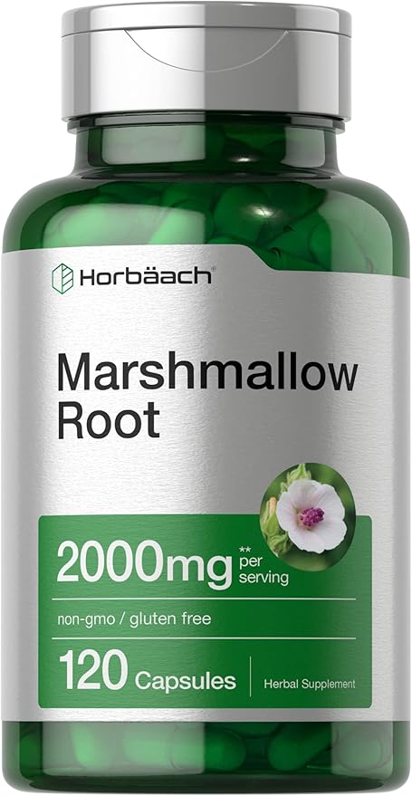 Horbaach marshmallow root capsules for gut health