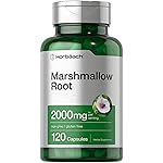 Horbach Marshmallow Root Capsules | 2000mg | 120 Count | Non-GMO & Gluten Free | Traditional Herb Extract