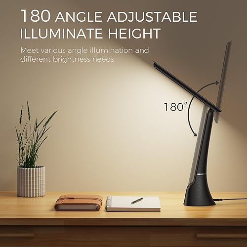 B0CD7X83DG_image_3 Lámpara de terapia de luz, 10000 LUX luz solar LED sin UV, lámpara Hayyp de espectro completo, lámpara de escritorio de control táctil con función