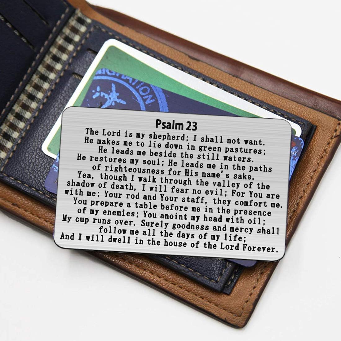 Gzrlyf Psalm 23 Wallet Card the Lord is My Shepherd Religious Gifts for Christian Inspirational Gifts (Wallet Card) - Image 5
